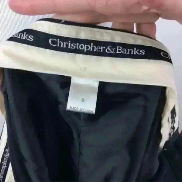 Christopher Banks Skirt 6 Faux Suede Side Buttons - Picture 7 of 8